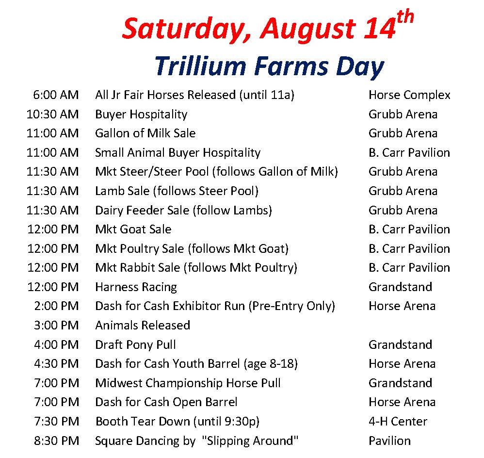 DAILY EVENTS SATURDAY Event Schedule The Hartford Fair